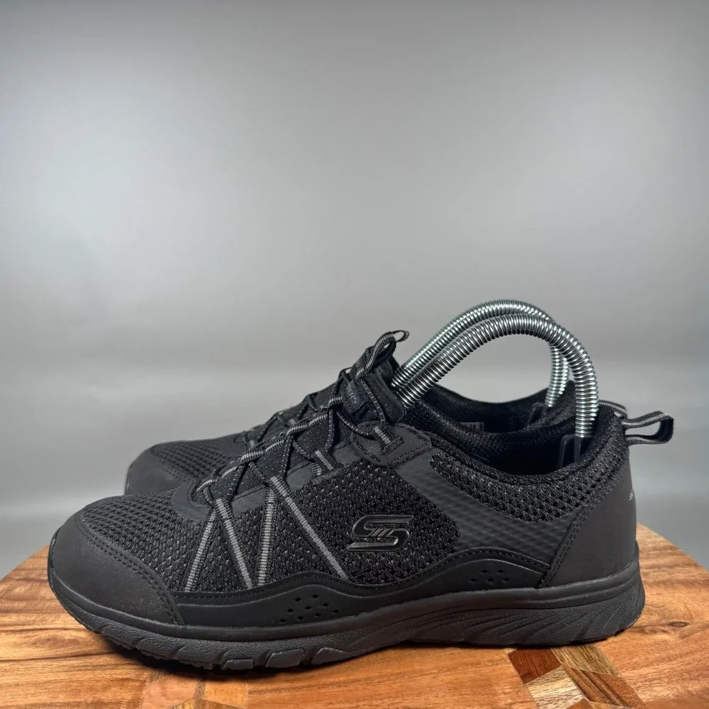 Skechers Gratis Sport Womens Black Memory Foam Comfort Walking Shoes Sz‎ 7